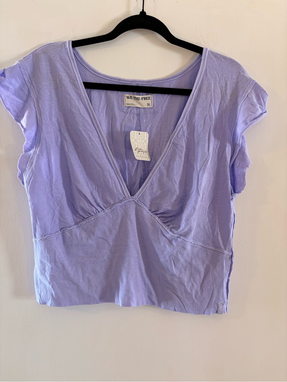 NWT We The Free Lavender Crop Top XL